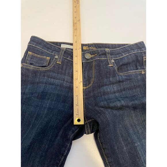 Kut from the Kloth Size 4 Farrah Baby Bootcut Jeans Stretch Dark Wash - Picture 6 of 7